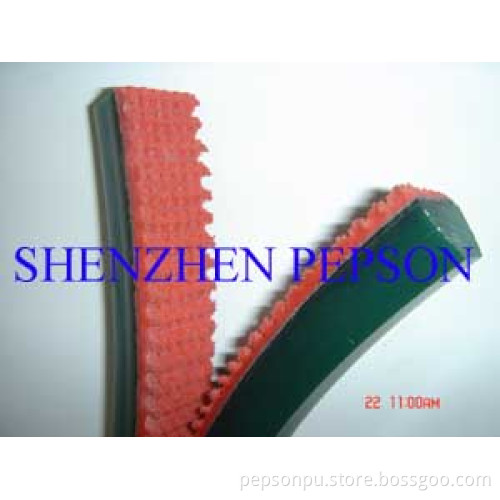 PU V Belt with Rubber Grips for Ceramic